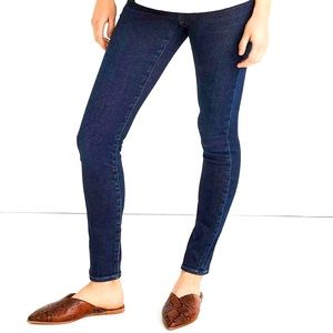 Madewell - Orland Wash Blue Over-Belly Maternity Skinny Jeans